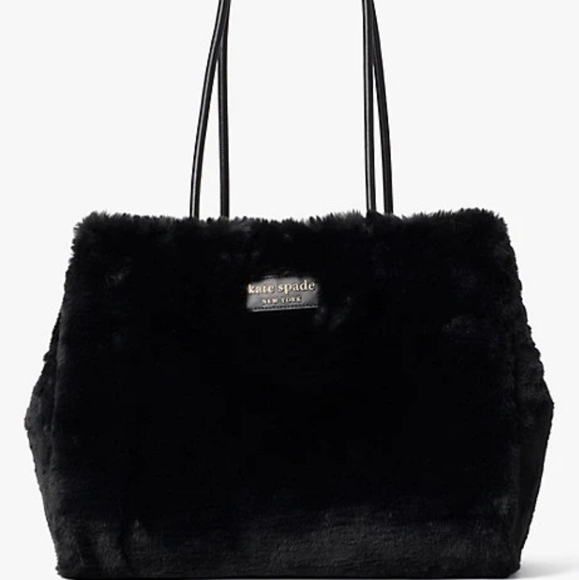 KATE SPADE Everything Large Faux Fur Tote - Picture 5 of 5